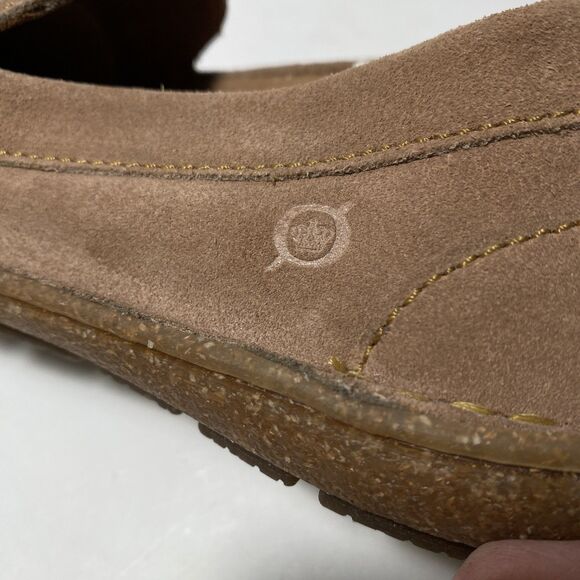 Sundance BORN Nava Loafers Brn Comfort Embroidered Suede Aztec Women’s Sz 7 NEW - Picture 9 of 11